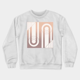 Geometric pink elegant abstract minimal Crewneck Sweatshirt